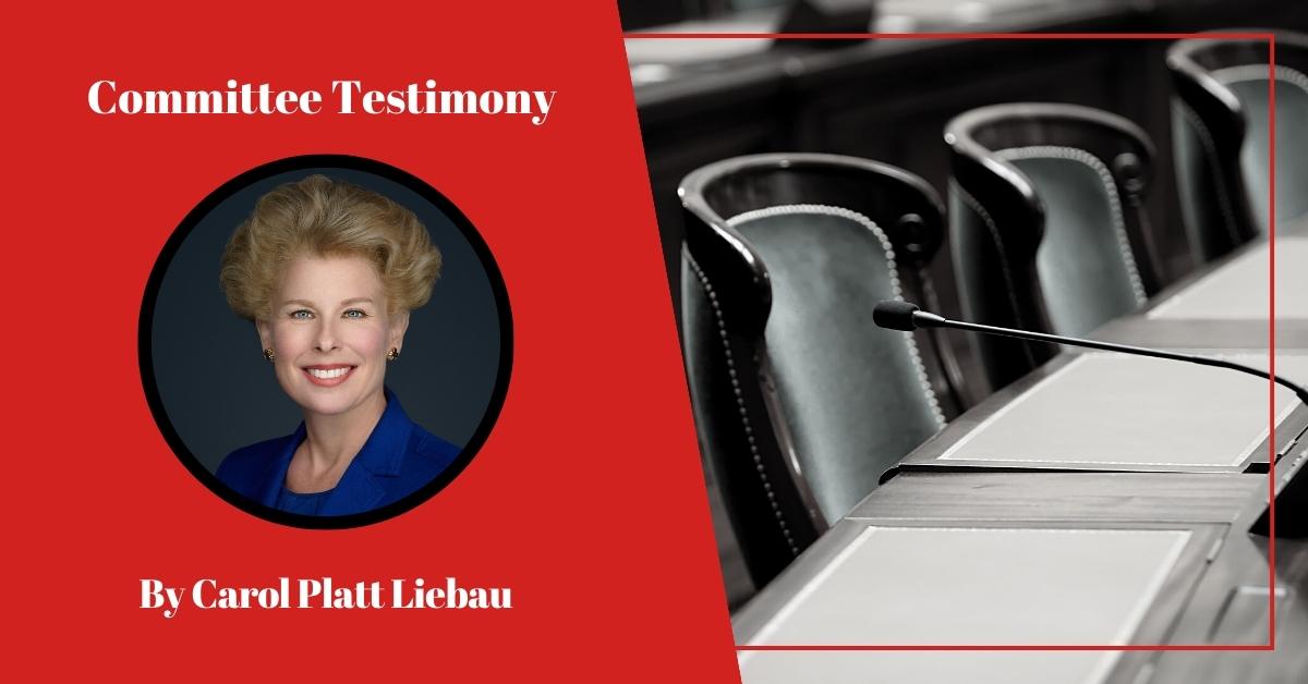 Testimony in Support of H.B. 5424 by Carol Platt Liebau